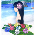 Hand-made Printed Double EVA Flower Tiare Hair Pick